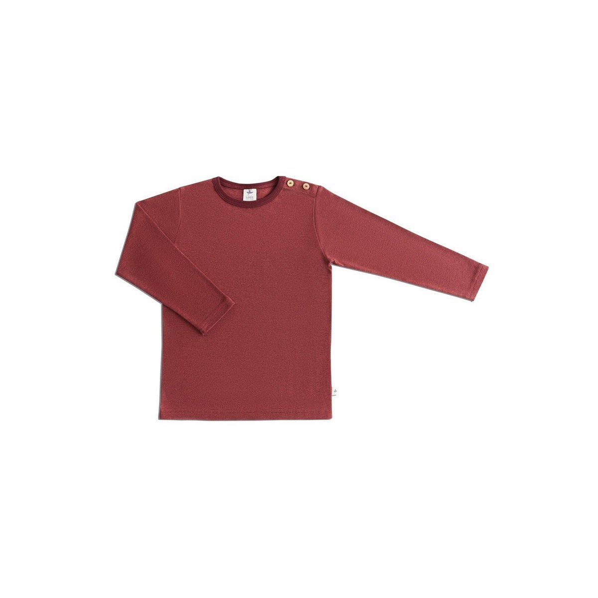 Basic longsleeve - Bio-cotton - Aubergine/Mauve streep