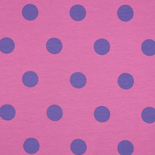 Aankleedkussenhoes - roze/paars - stippen