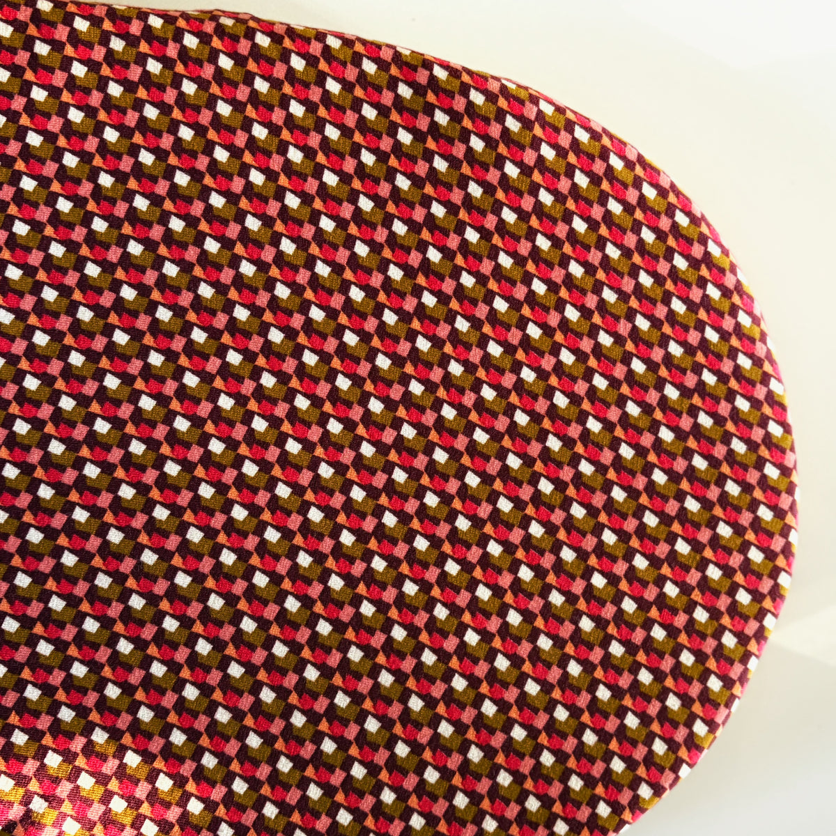 Hoeslaken verschoonmand/kinderwagen - aubergine - geometrisch