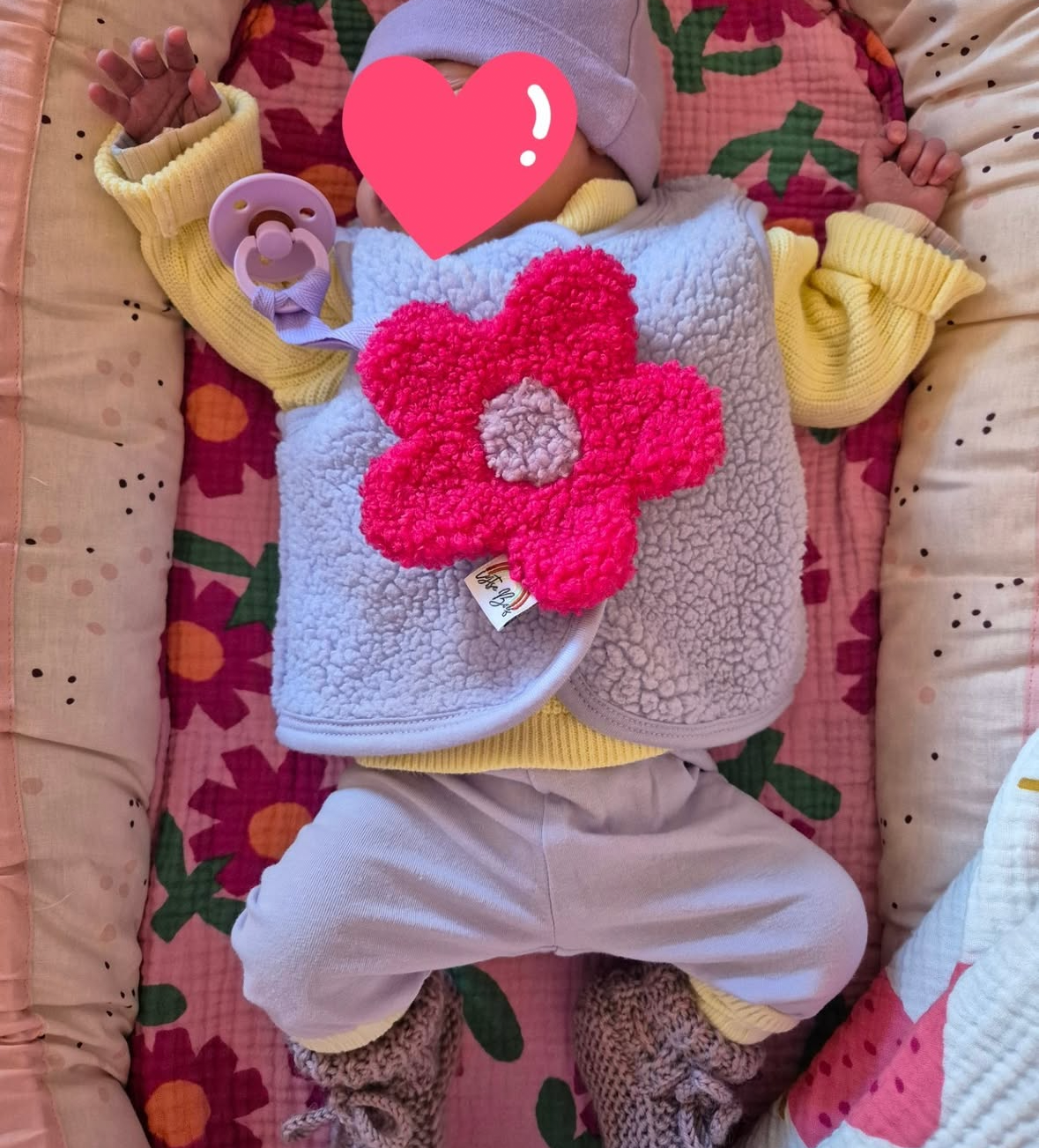 Speendoekje - Posy collection - Fuchsia