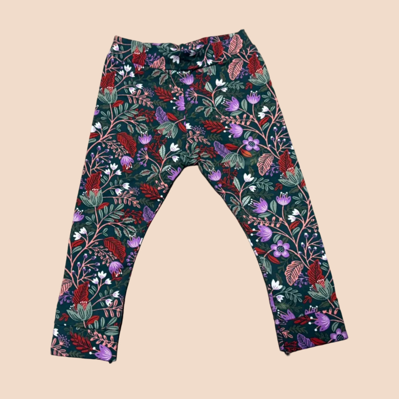 Broekje - English garden - handmade - maat 62