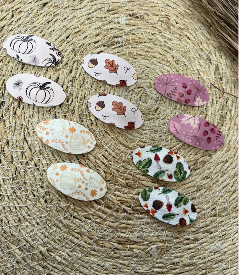 Haarclipjes - 4cm - set van 2 - Herfstthema