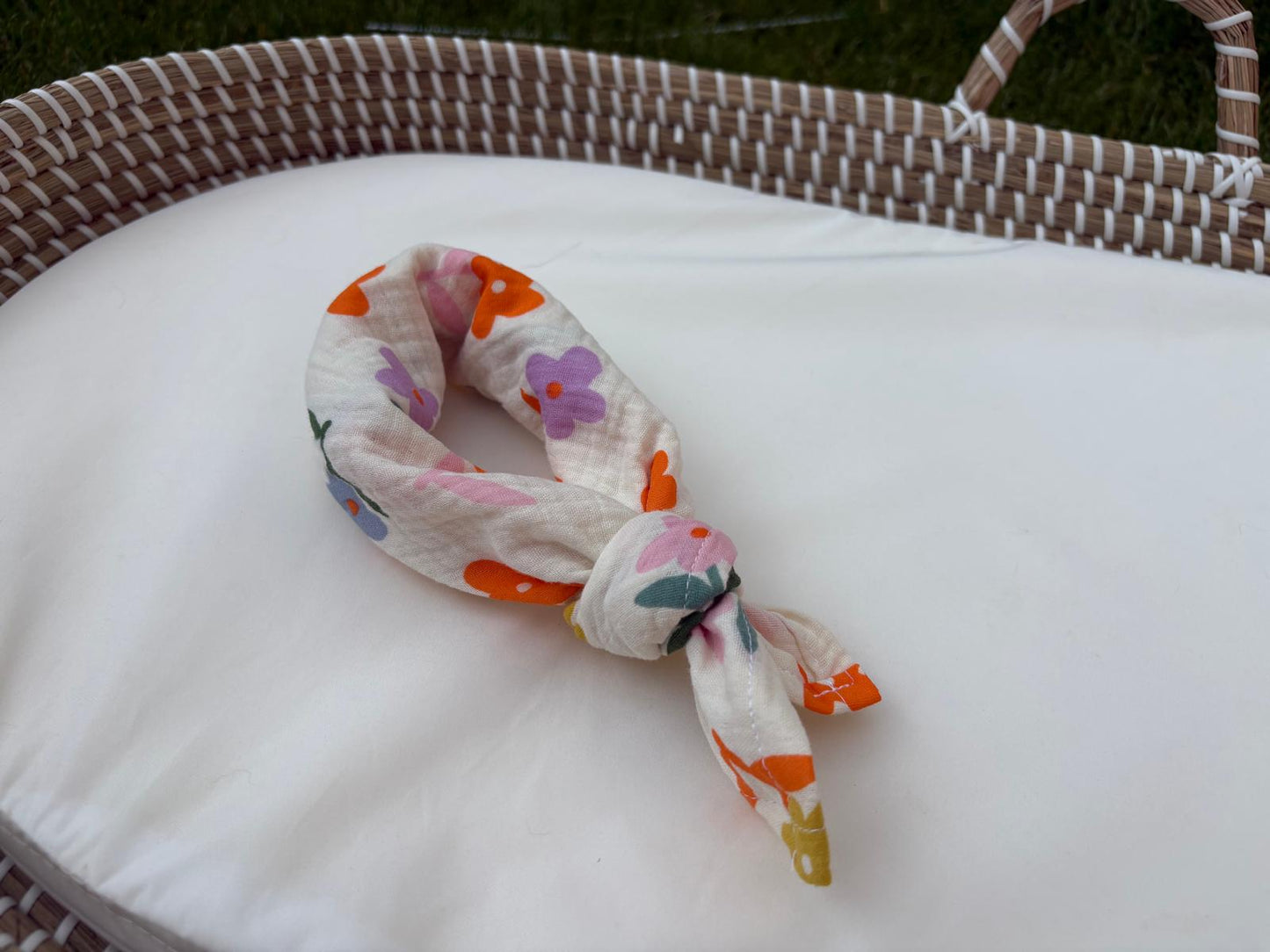 Hydrofiel Sjaaltje / Bandana / (45x45 cm) - Bloemen