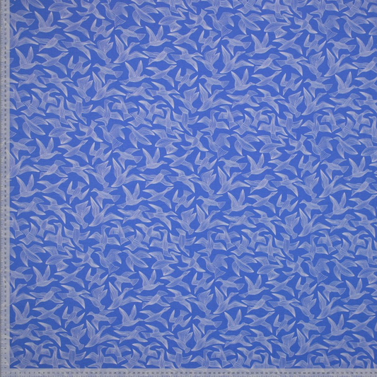 Aankleedkussenhoes - vogels - blauw