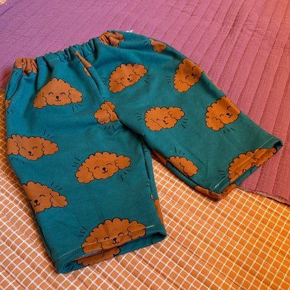 Joggingbroekje - groen - hondjes