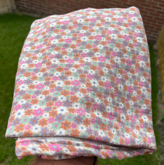 Hydrofiele XL multidoek - swaddle - bloementuin