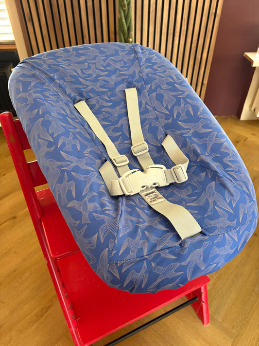 Stokke newbornset hoes - vogels blauw