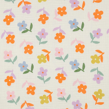 Hydrofiele XL multidoek - swaddle - multicolor - bloemen