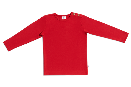 Basic longsleeve - Bio-cotton - Rood