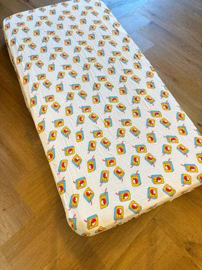 Hoeslaken ledikant 60x120 - hydrofiel - juicebox