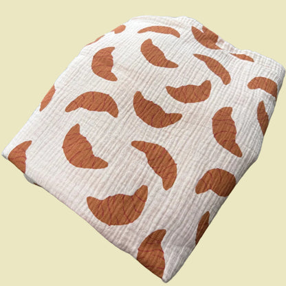 Hydrofiele XL multidoek - swaddle - croissants - beige