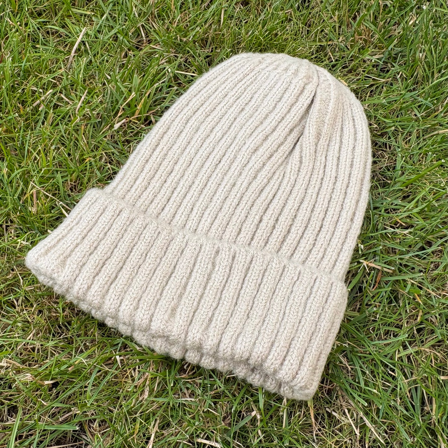 Gebreide muts - baby/peuter - Beige
