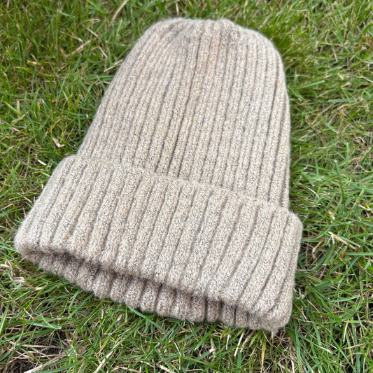 Gebreide muts - baby/peuter - Taupe