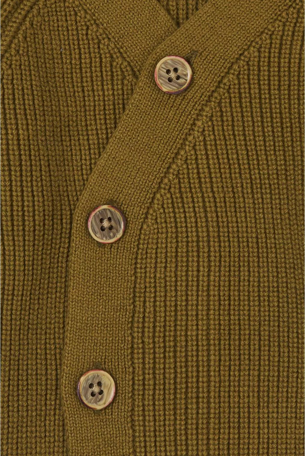 Vest Geldo - gebreid - Butternut - Olijf