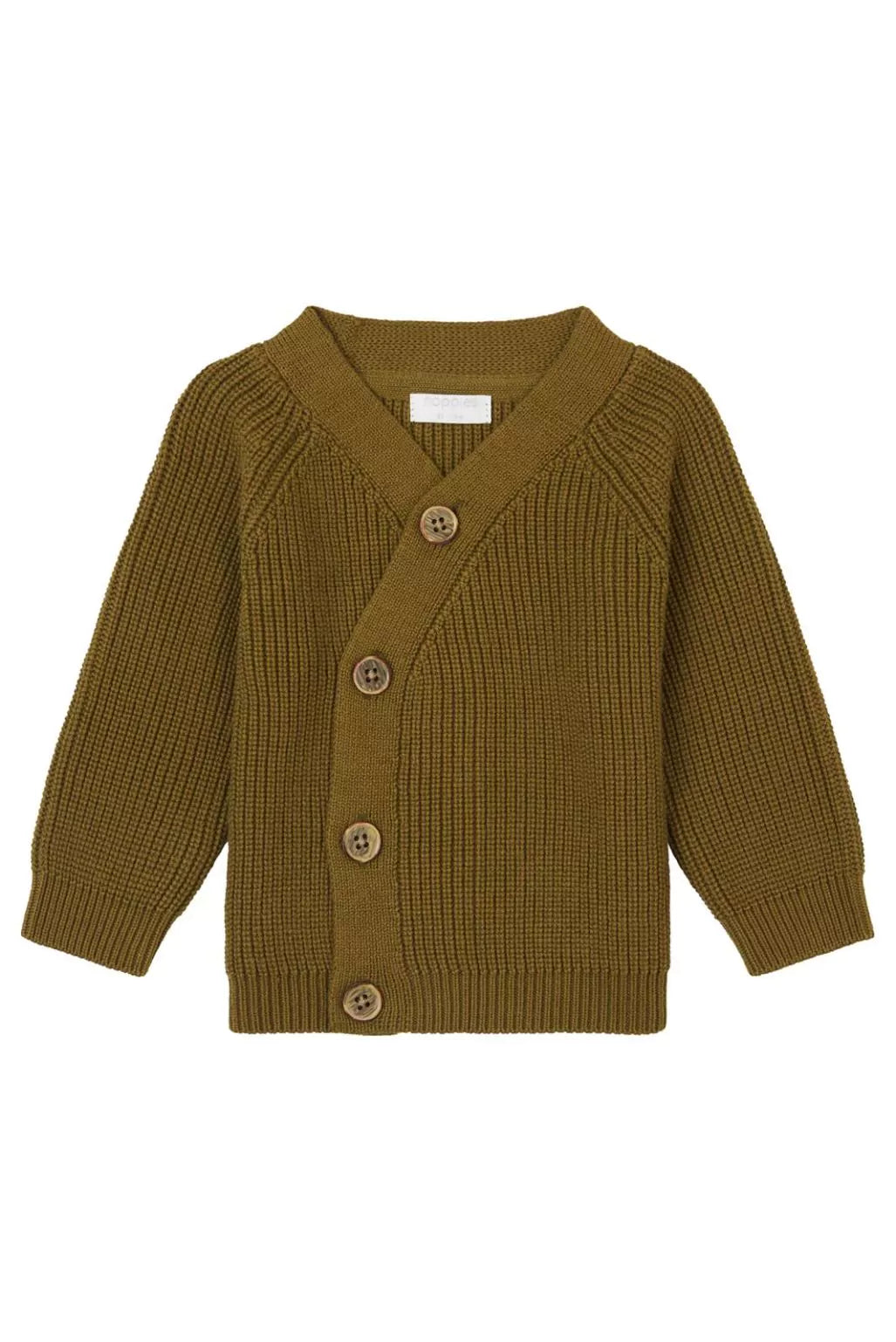 Vest Geldo - gebreid - Butternut - Olijf