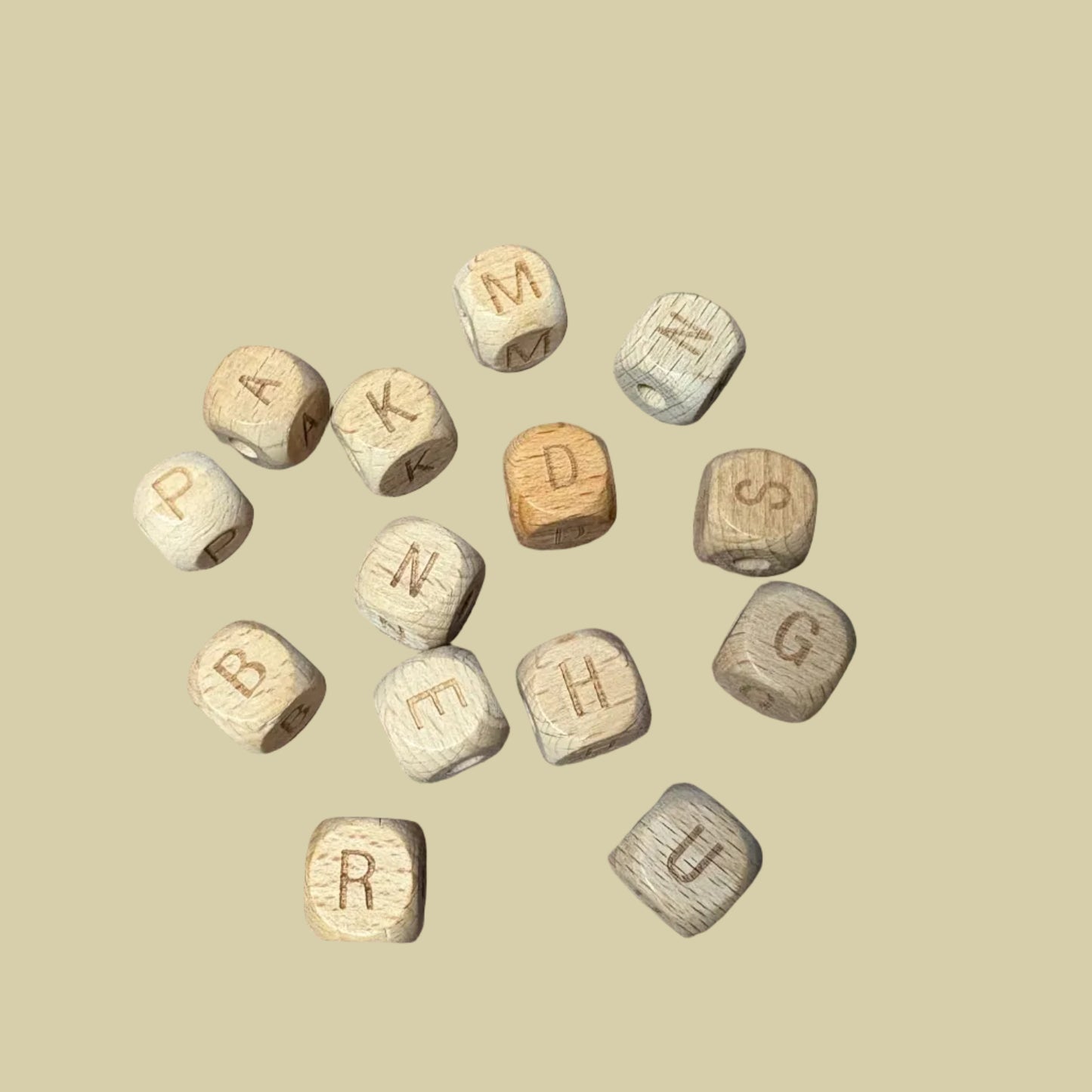 Speenkoord met naam - Sam - Beige/Ecru