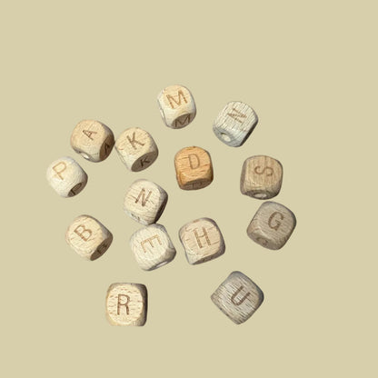 Speenkoord met naam - Sam - Beige/Ecru