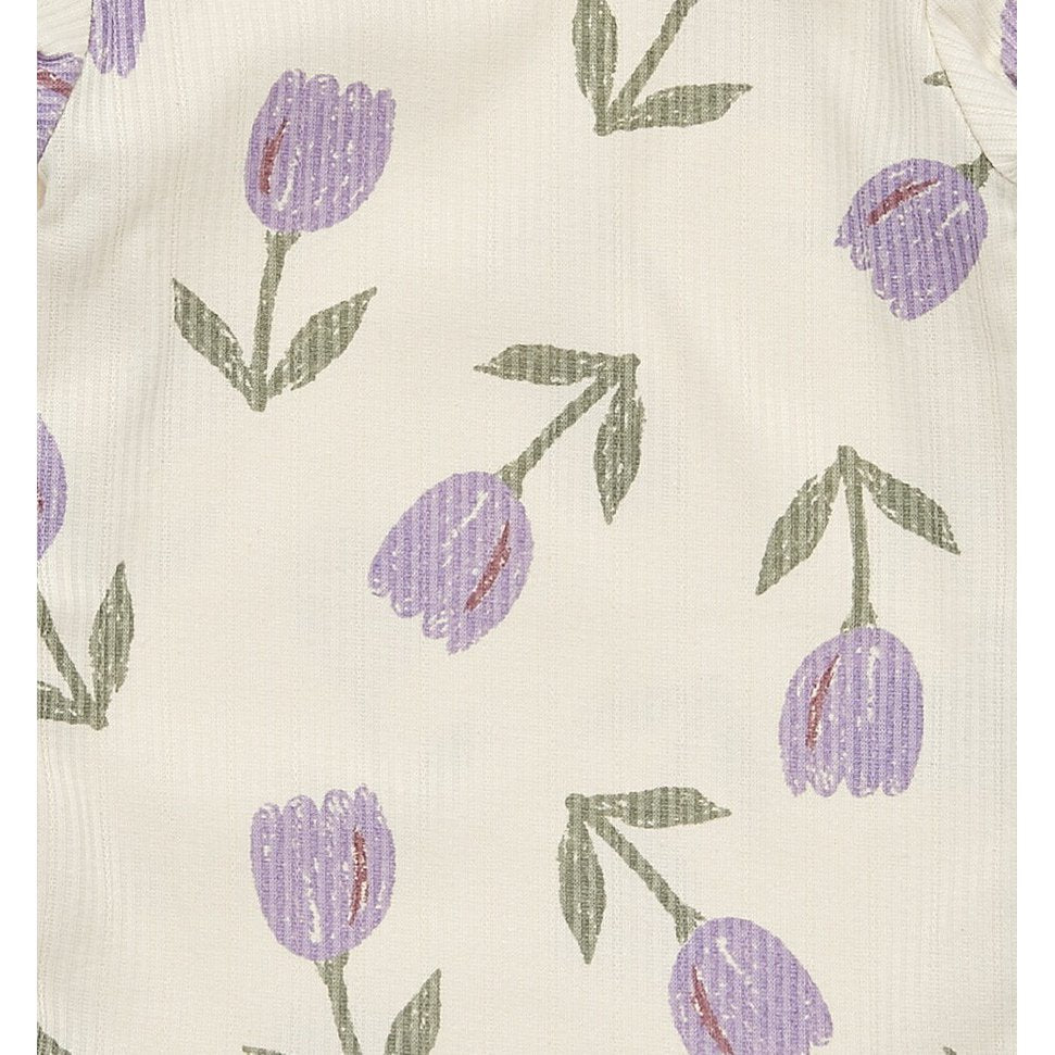 Romper rib - lange mouw - Tulips