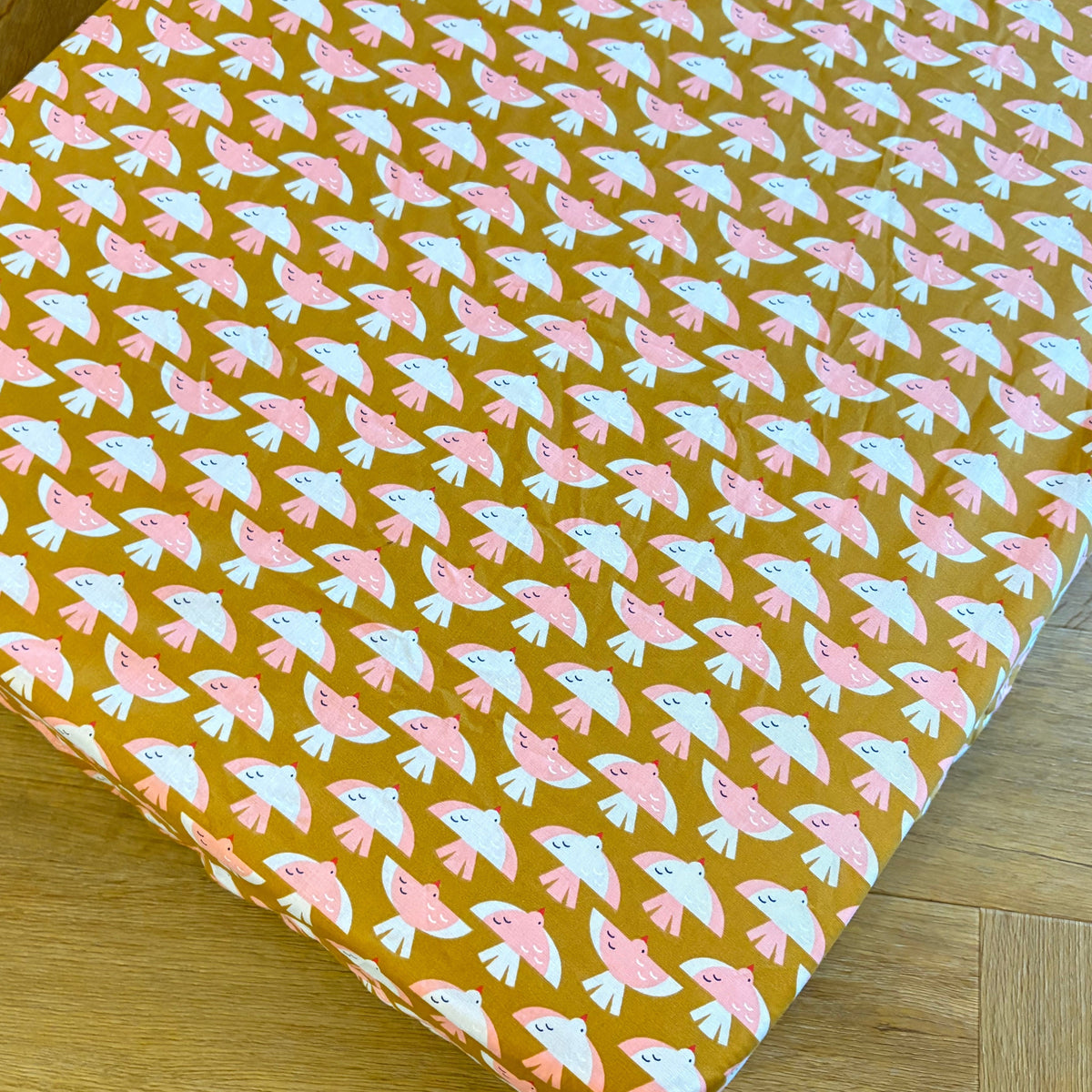 Hoeslaken ledikant katoen 60x120 - vogels