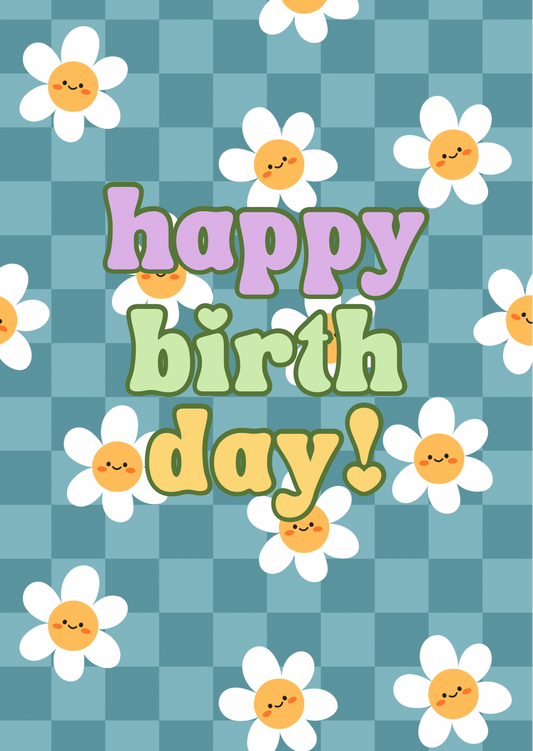 Wenskaart - Happy birthday - a6