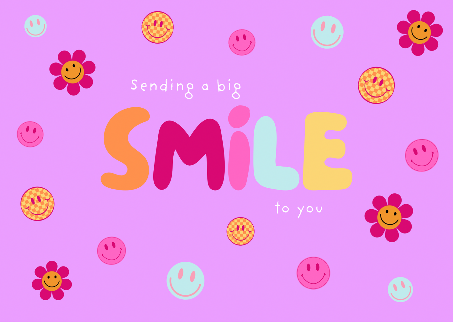 Wenskaart - Smile - a6
