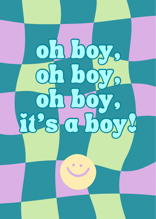 Wenskaart - It’s a boy - a6