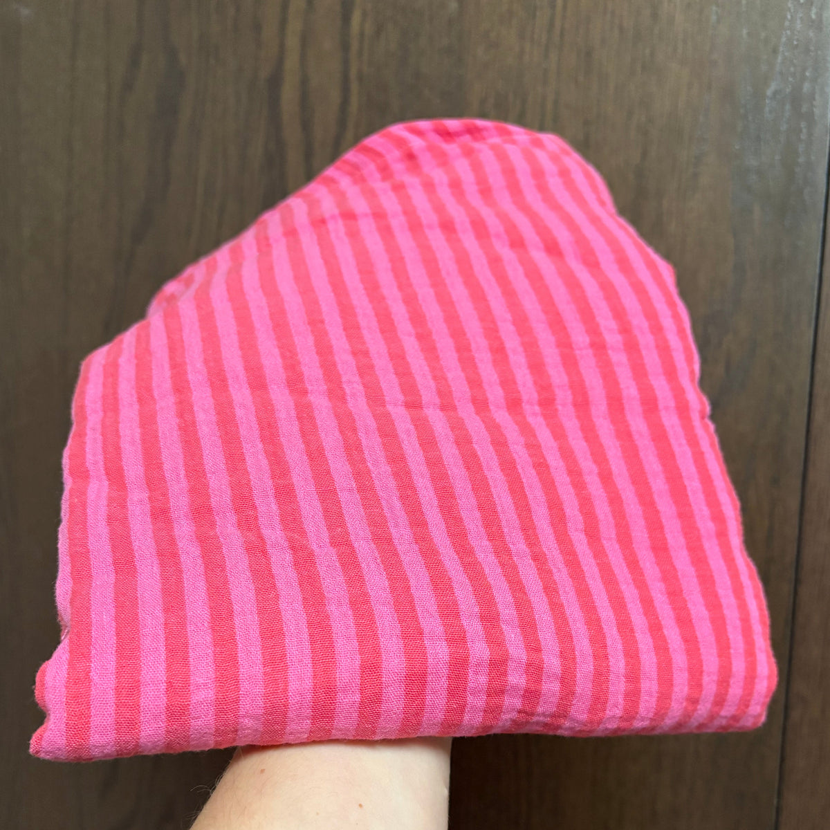 Hydrofiele XL multidoek - swaddle - strepen - roze