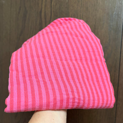 Hydrofiele XL multidoek - swaddle - strepen - roze