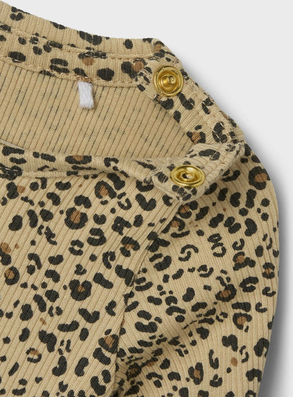 Romper - rib - panter latte - 68