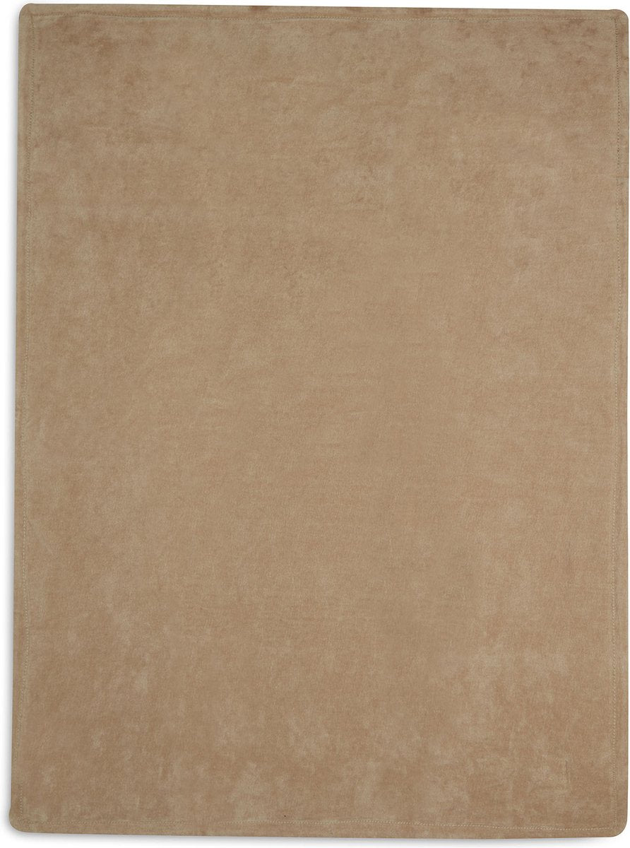 Deken Ledikant 100x150 - Gevoerd - Velvet Pure Knit Biscuit