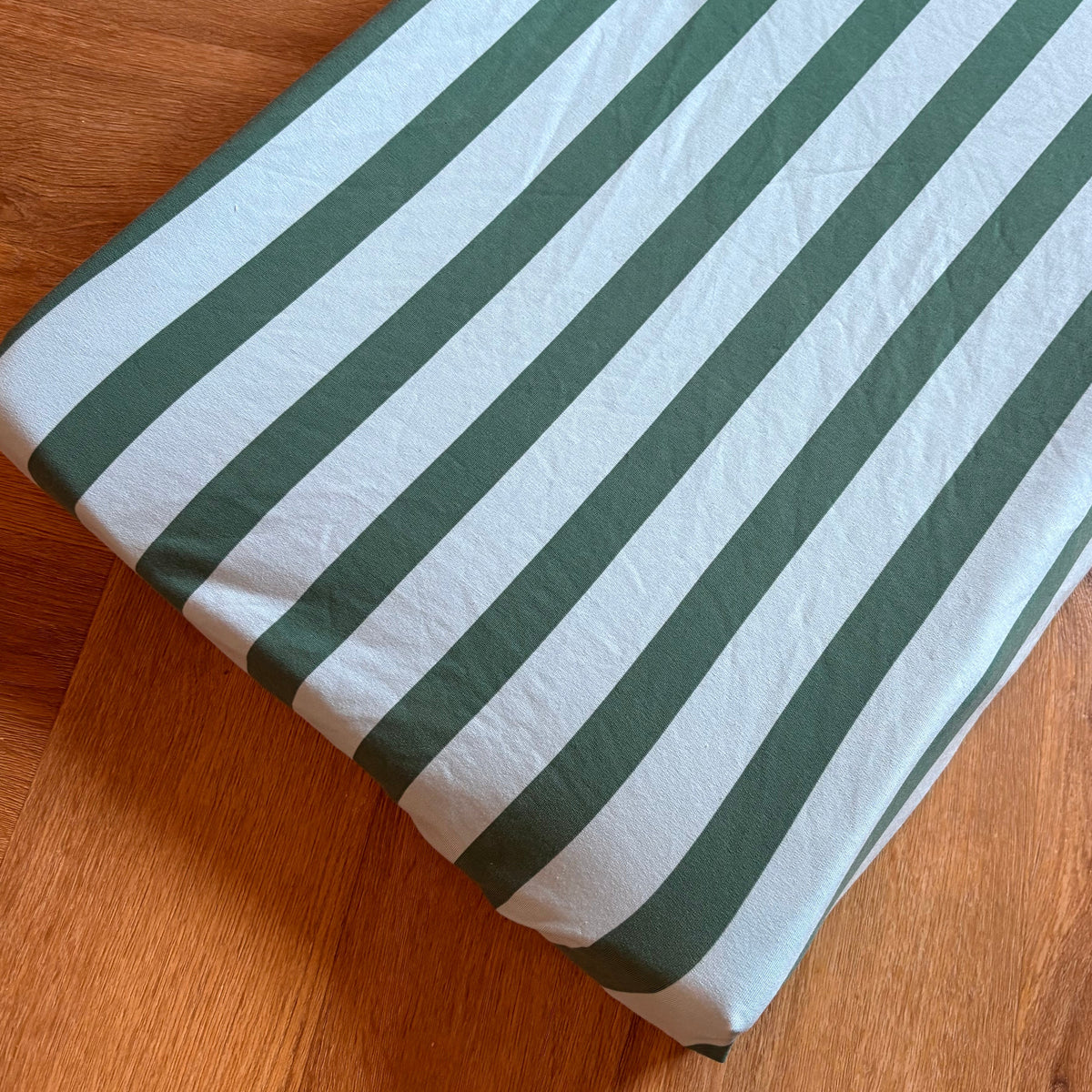 Aankleedkussenhoes - strepen - blauw/groen