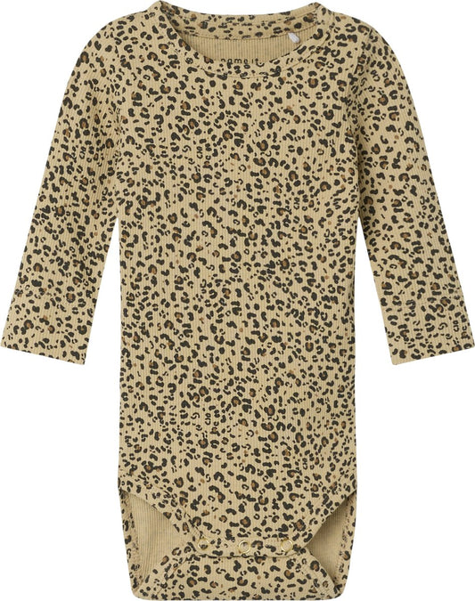 Romper - rib - panter latte - 68