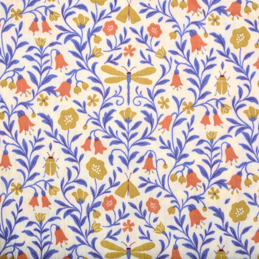 Hydrofiele XL multidoek - swaddle - blauw/oranje - libelle