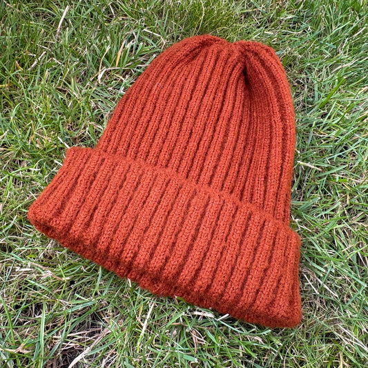 Gebreide muts - baby/peuter - Roestbruin