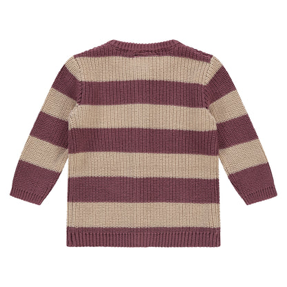 Gebreid vest - bordeaux