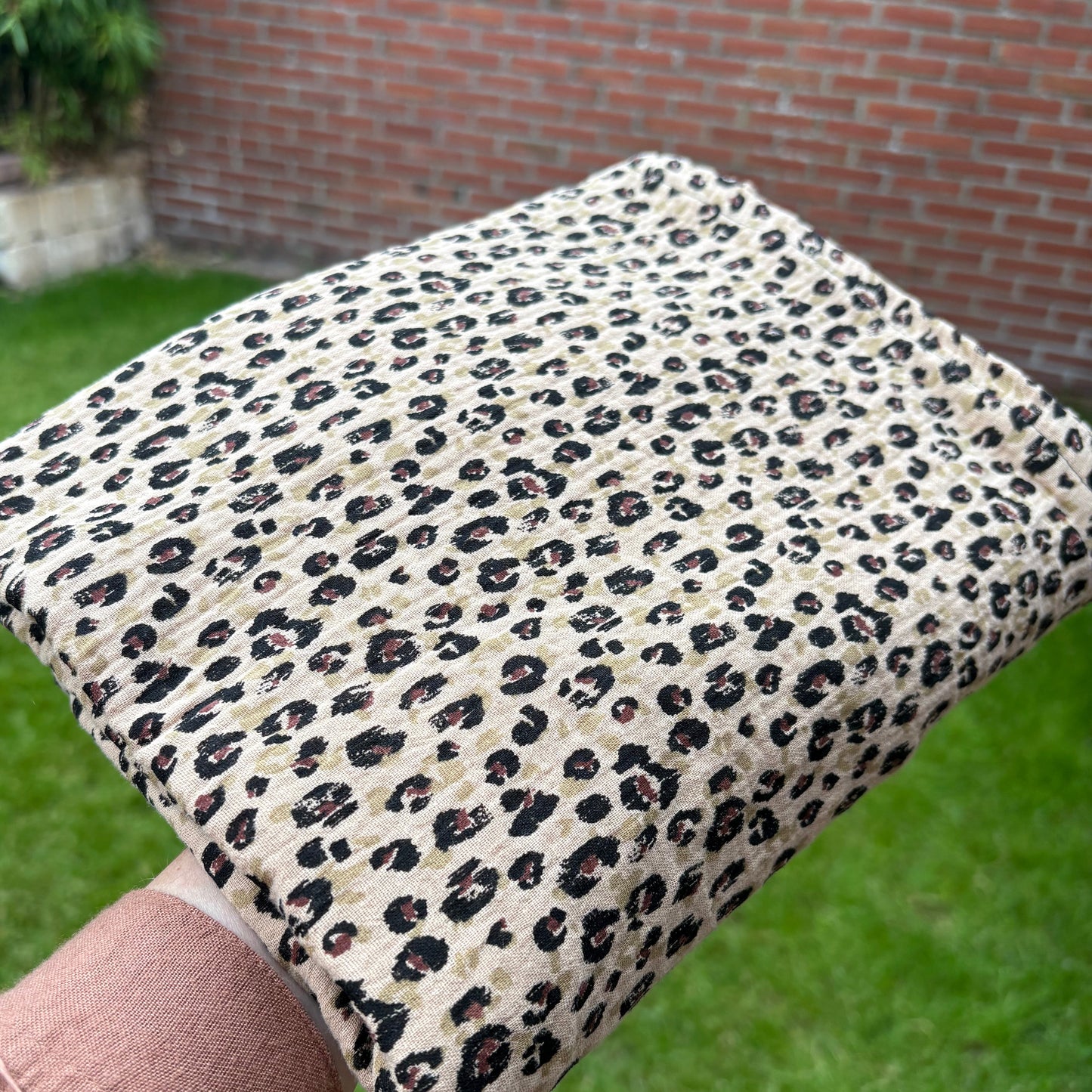 Hydrofiele XL multidoek - swaddle - panter - beige