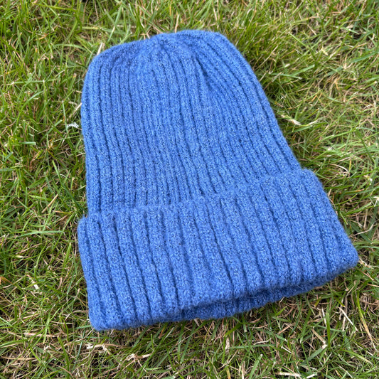 Gebreide muts - baby/peuter - Blauw