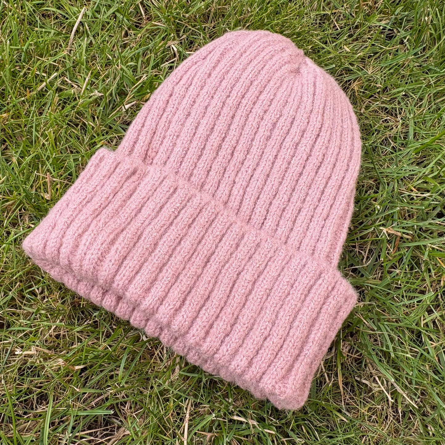 Gebreide muts - baby/peuter - Poeder roze