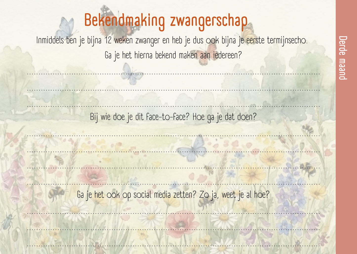 Zwangerschapsboek - Bosvriendjes