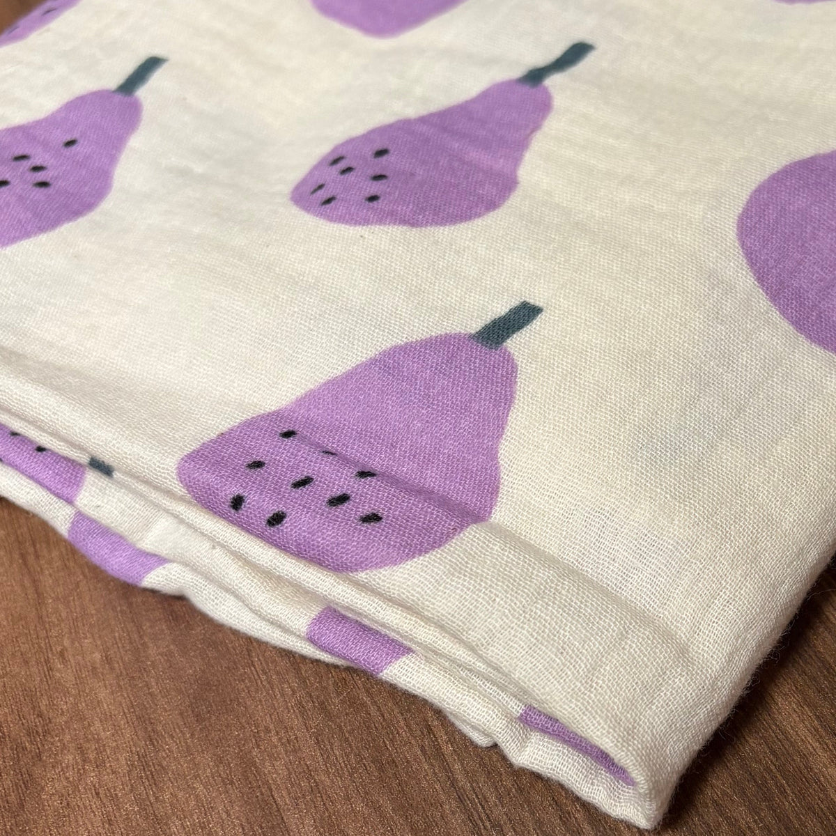 Hydrofiele XL multidoek - swaddle - peren - lila