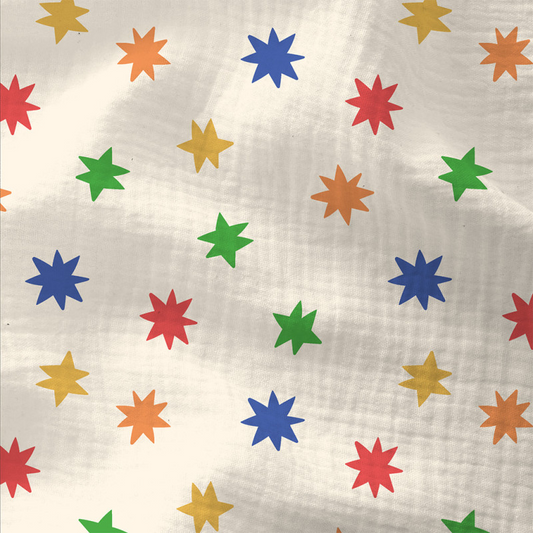 Hydrofiele XL multidoek - swaddle - sterren - multicolour