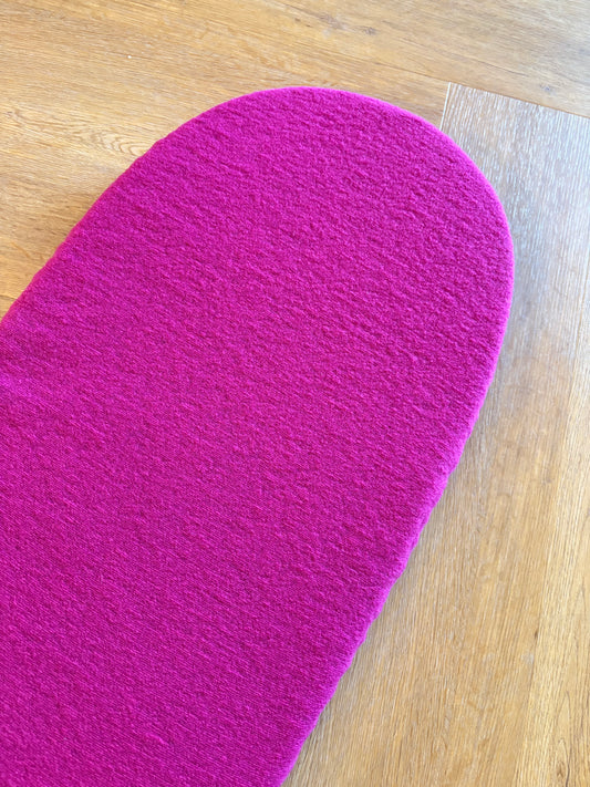 Hoeslaken verschoonmand/kinderwagen - 80% wolmix - fuchsia