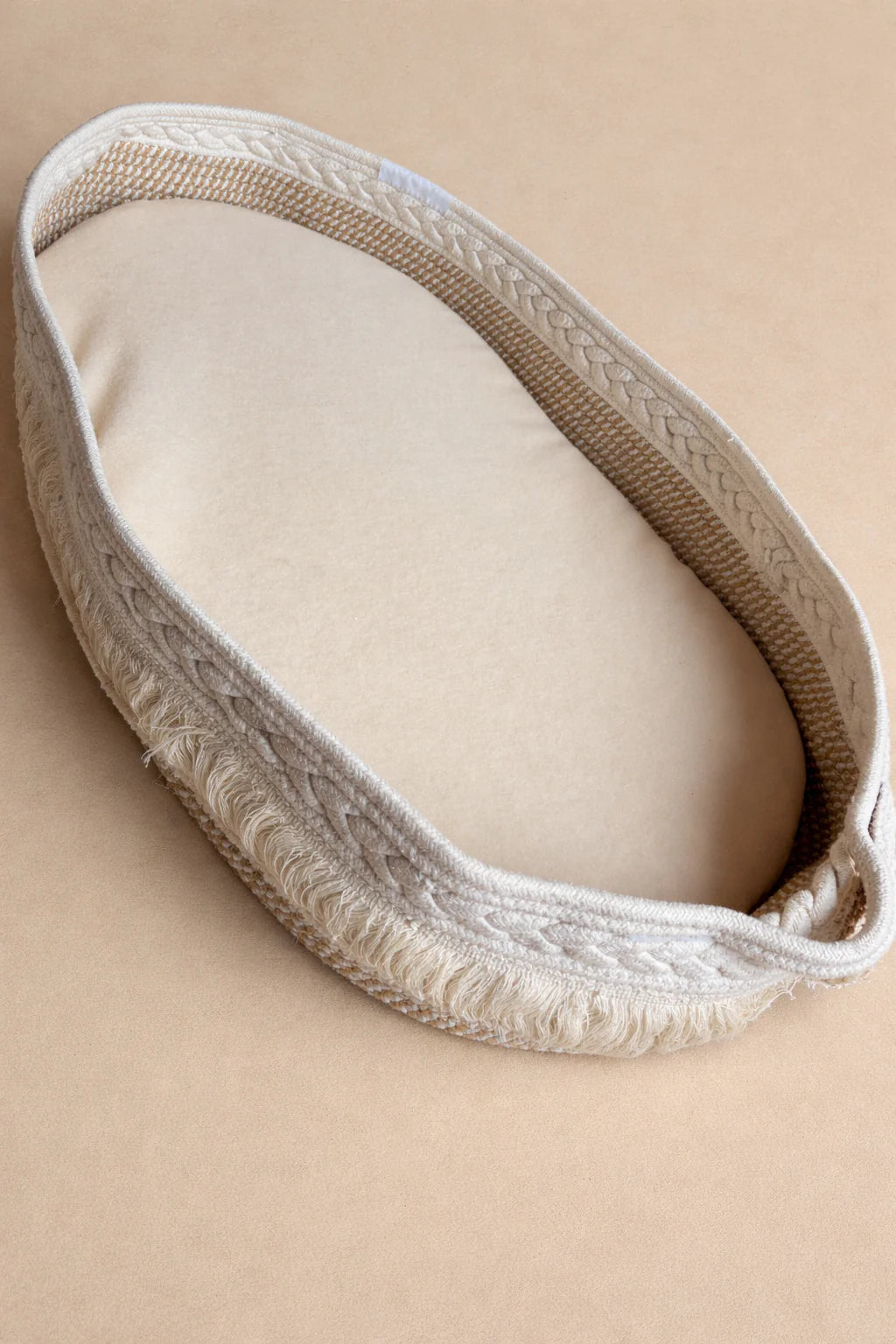 Hoeslaken verschoonmand/kinderwagen - MerinoWol - Ecru/Beige