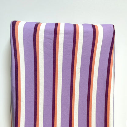 Aankleedkussenhoes - strepen - lila/aubergine