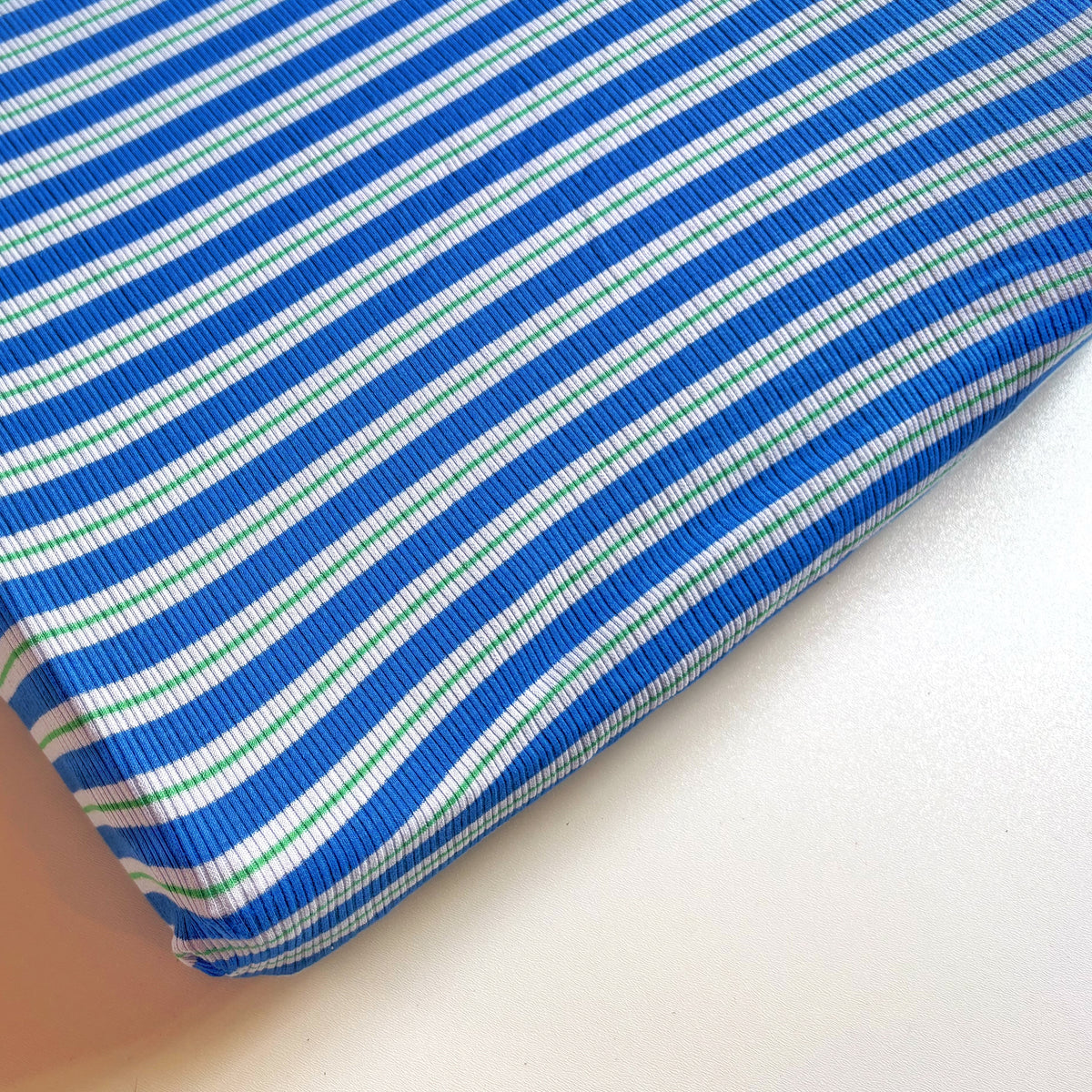 Aankleedkussenhoes - strepen - blauw/groen