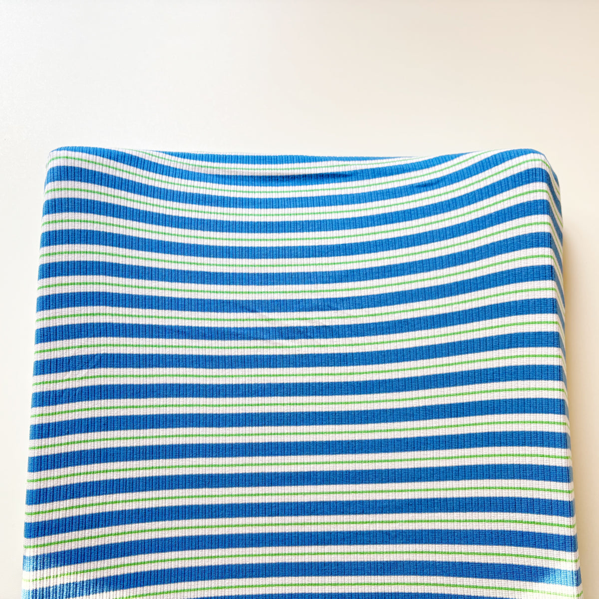 Aankleedkussenhoes - strepen - blauw/groen