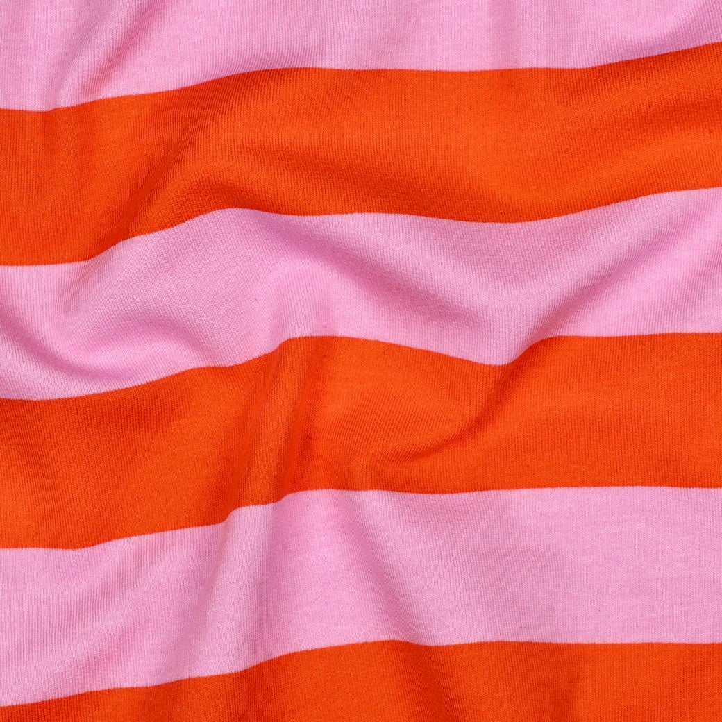 Stokke newbornset hoes - strepen - roze/oranje