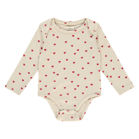 Romper - modal mix - hearts