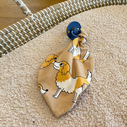 Speendoekje - Beige - Hondjes - ovaal