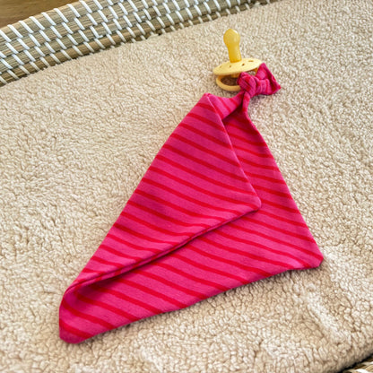 Speendoekje - Rood/roze - streepjes